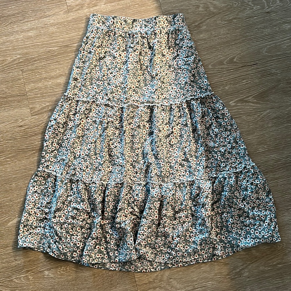 Floral Midi Skirt